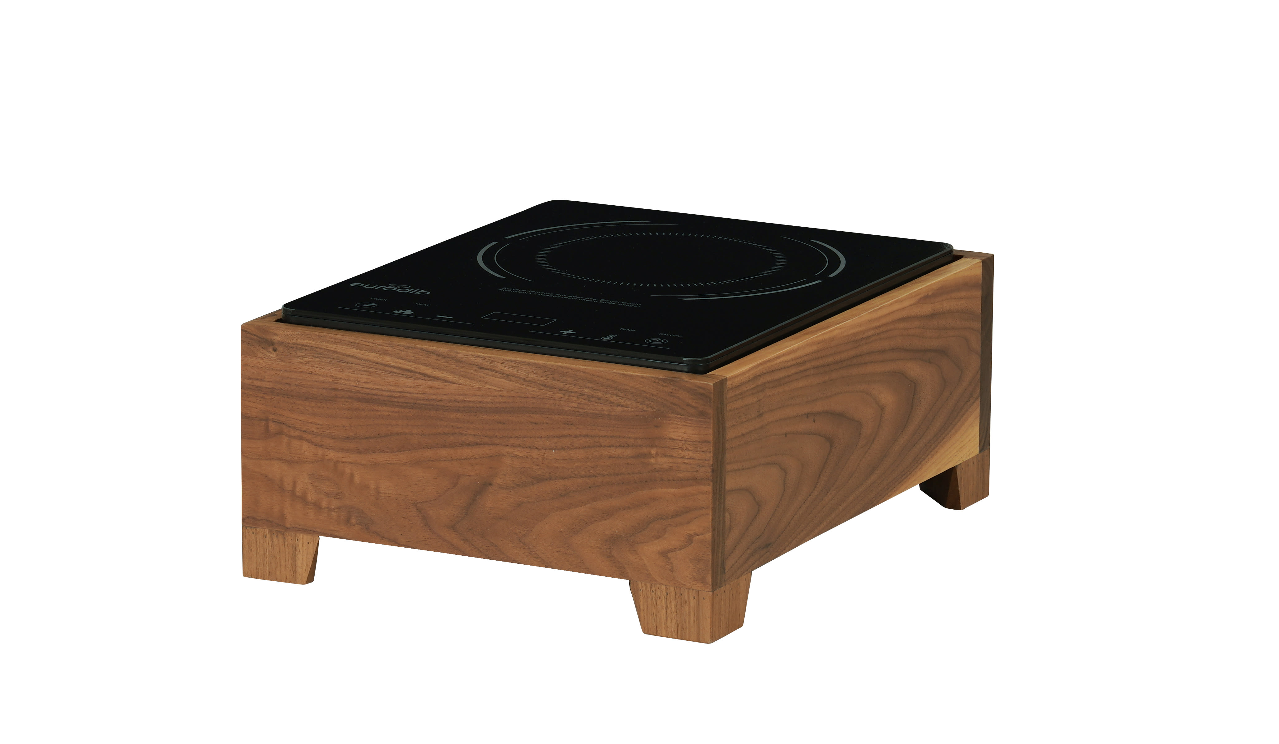 Cal-Mil 23181-78 Sydney Induction Unit, Includes Frame and Burner, Walnut