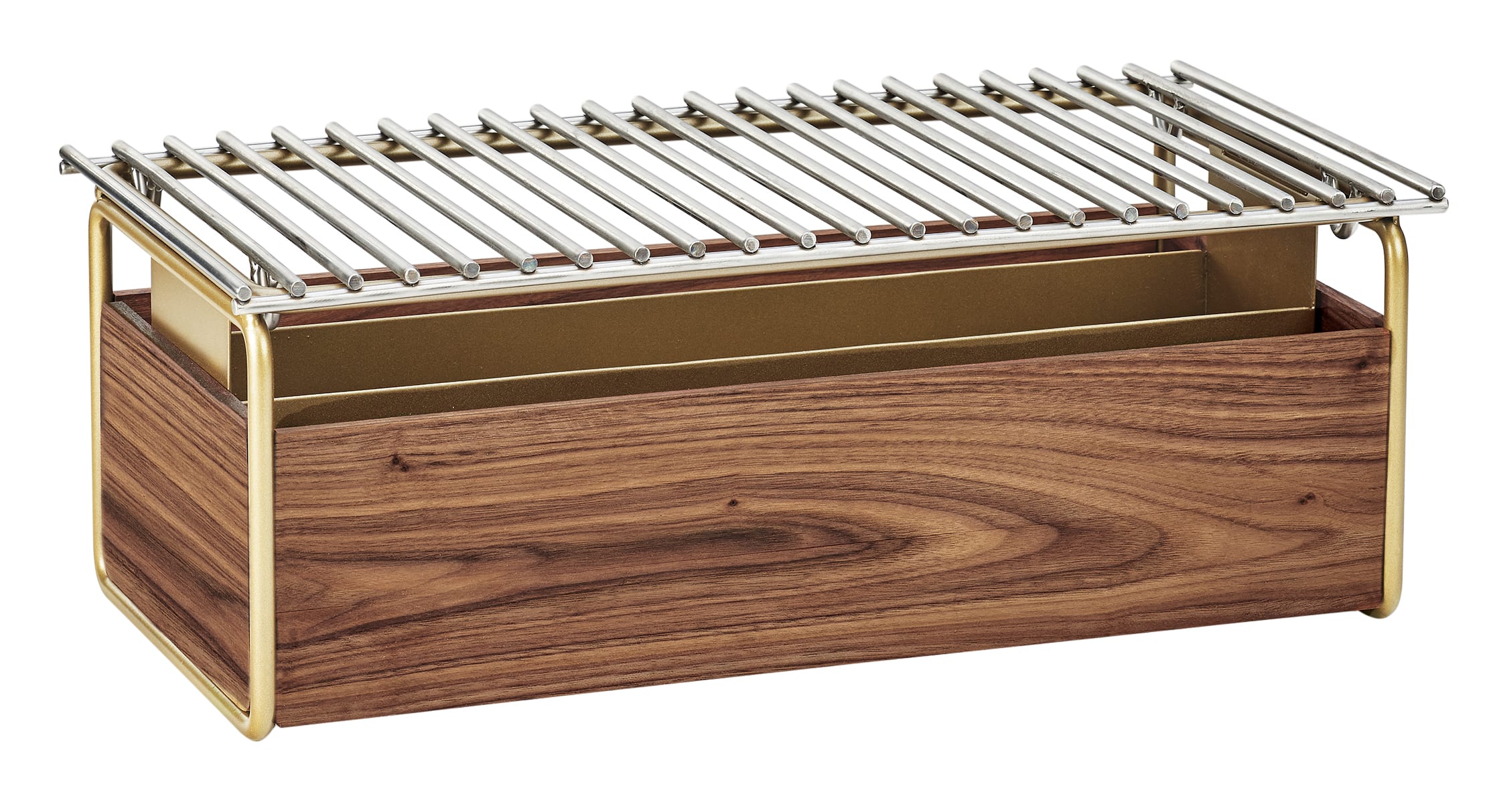 Cal-Mil 3722-46 Mid-Century Chafer Alternative Brass, 12" X 22"