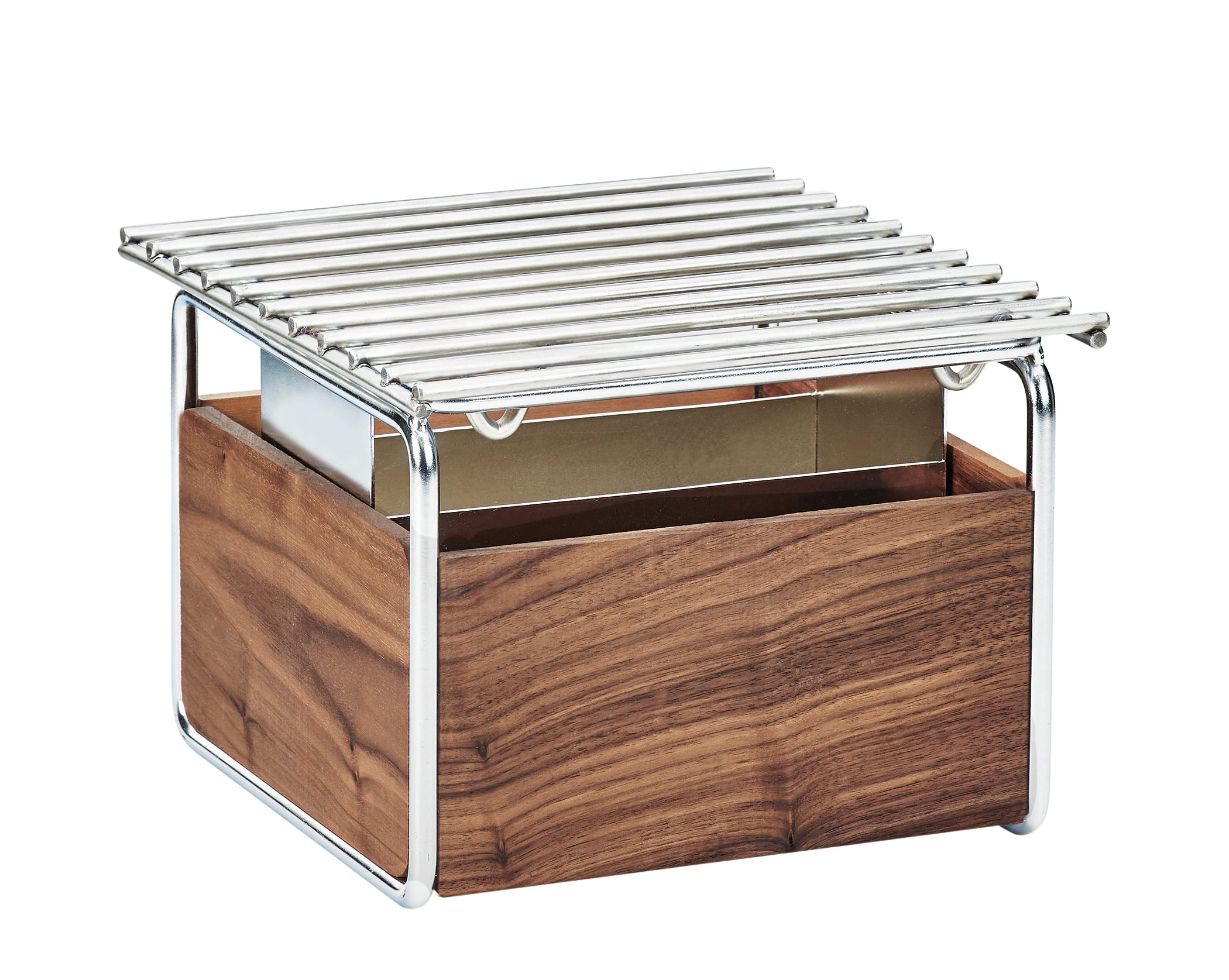Cal-Mil 3711-49 Mid-Century 12" X 12" Chafer Alternative, Chrome