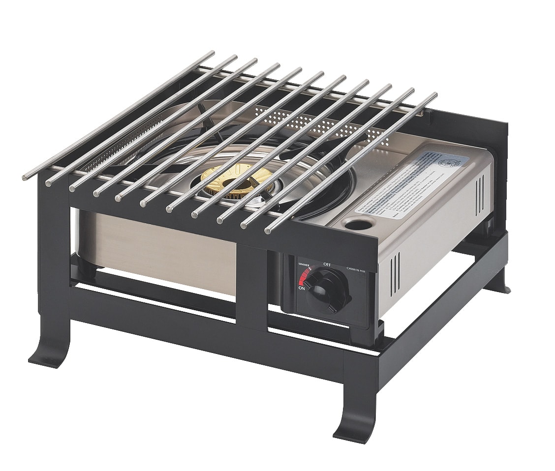 Cal-Mil 1576-13 Soho Black Steel Butane Burner Frame, 14" X 13-3/4" X 7-1/4", Frame Only