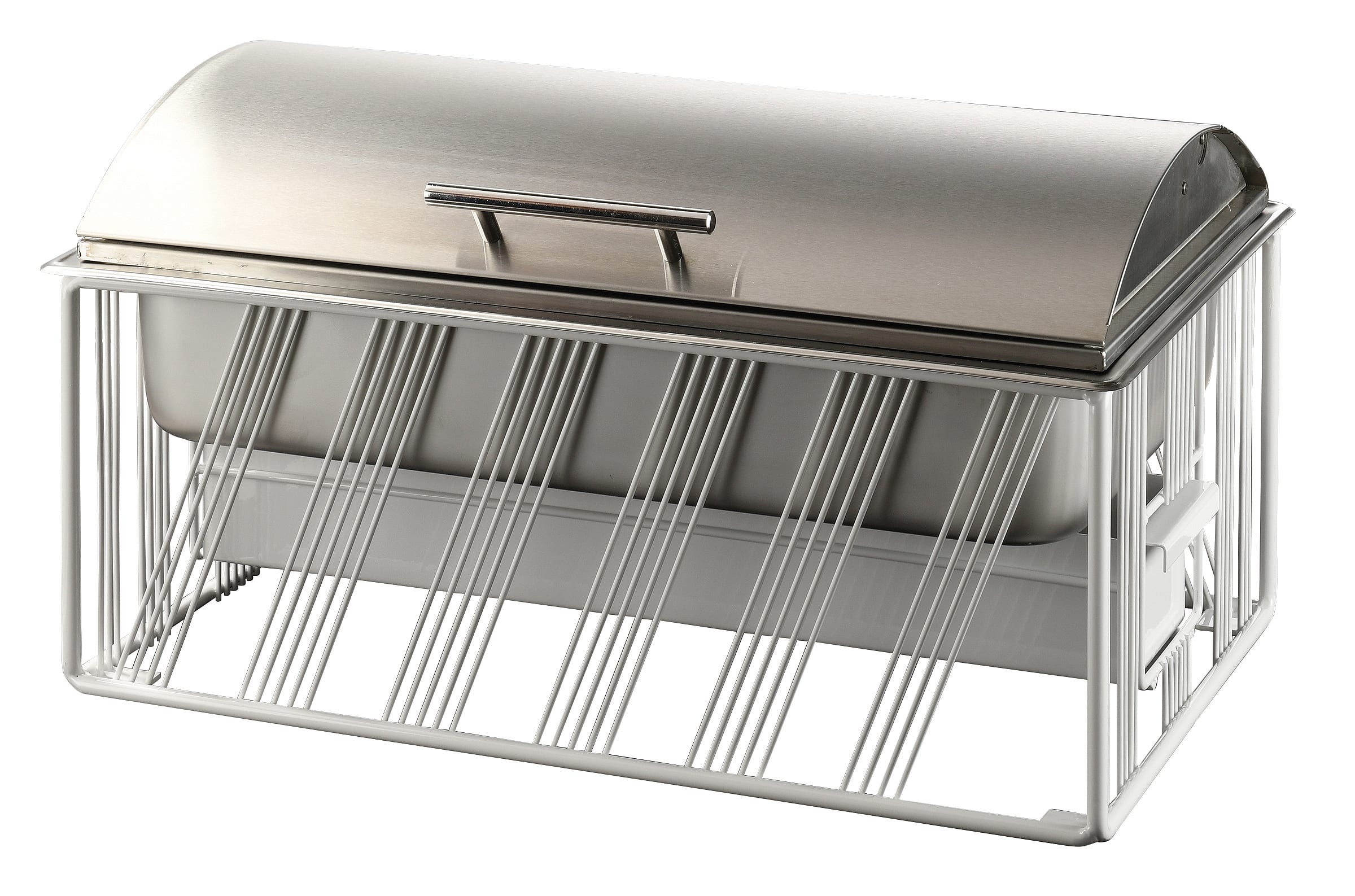 Cal-Mil 4113-15 Portland Chafer, Includes Stainless Steel Cover, White