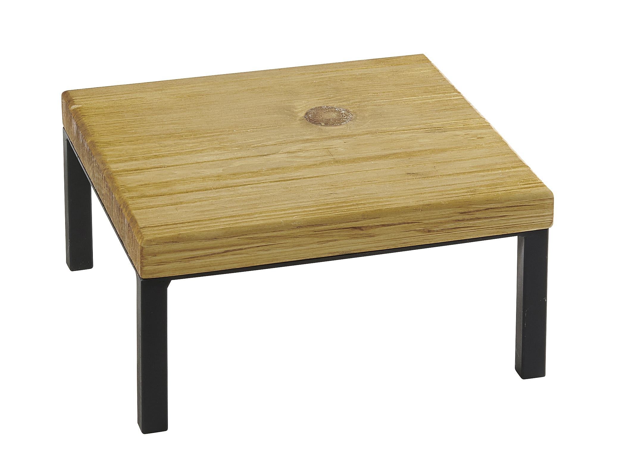 Cal-Mil 22065-6-99 Madera Square Wood Riser, 12" X 12" X 6"