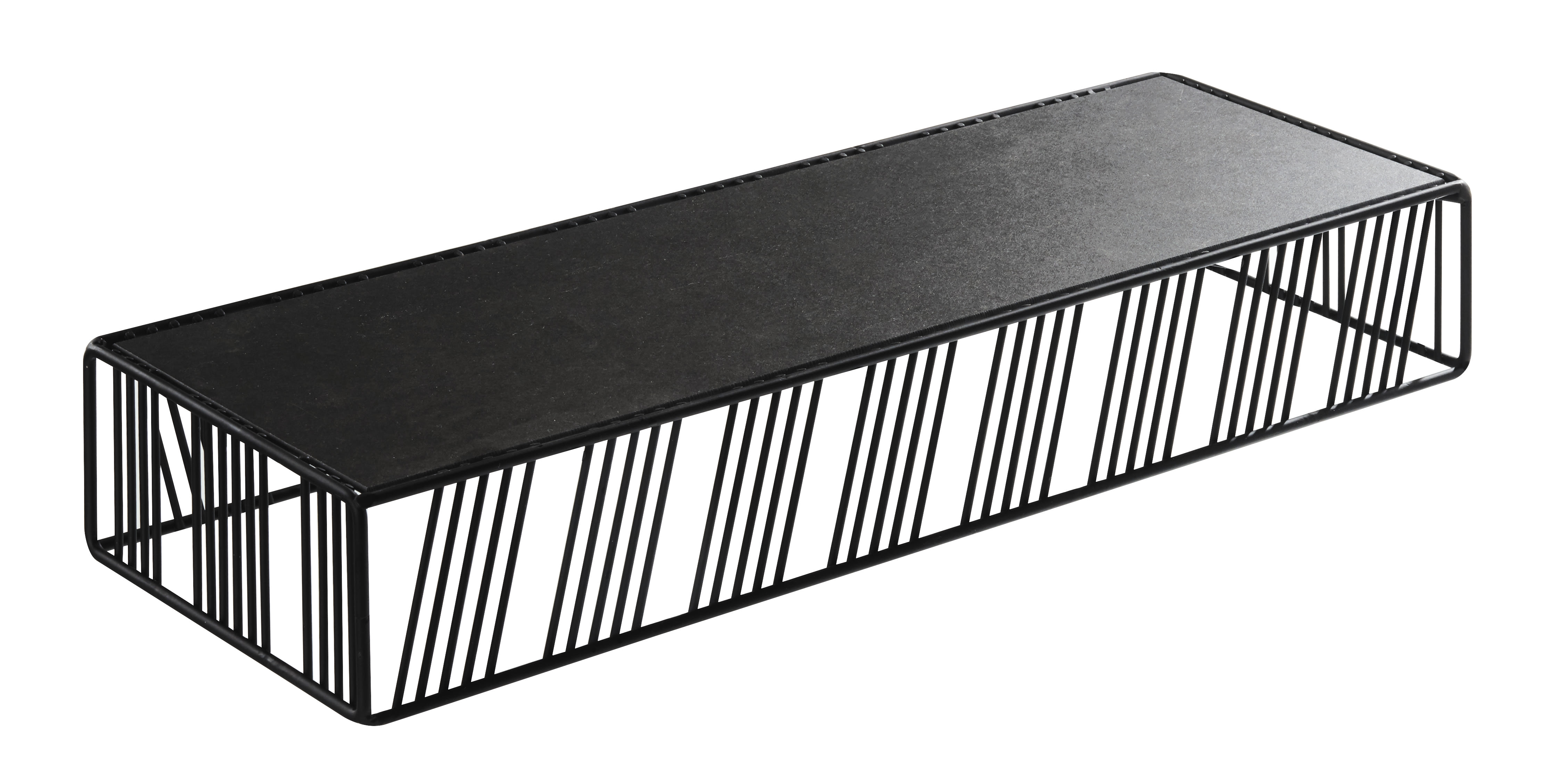 Cal-Mil 4103-3-13 Portland Black Rectangular Riser, 20-1/4" X 7" X 3"