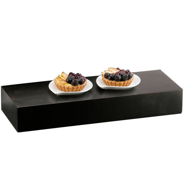 Cal-Mil 166-3-96 Midnight Bamboo Rectangular Riser, 20-1/2" X 7" X 3"