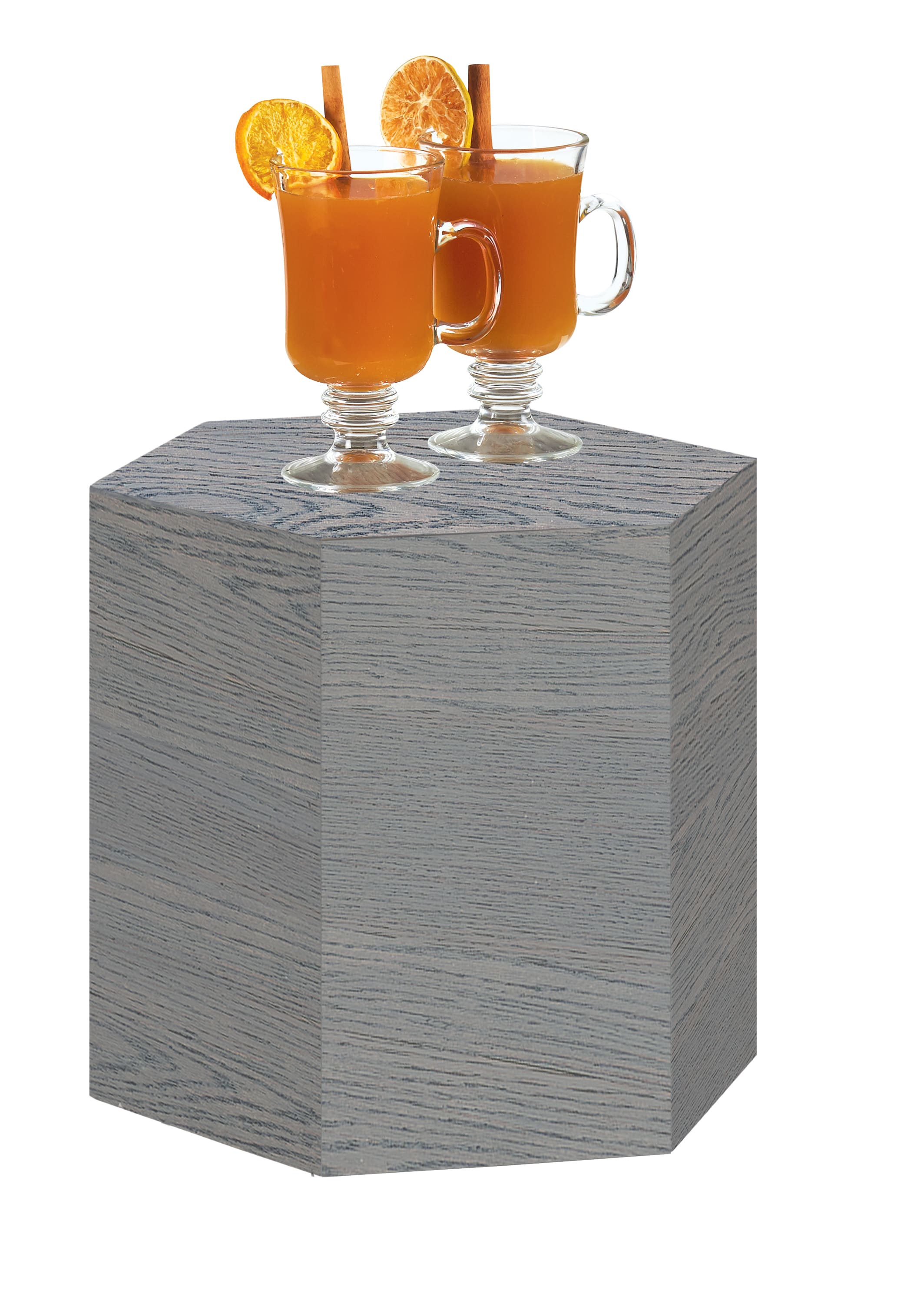 Cal-Mil 435-11-83 Ashwood Hexagon Riser, 12" X 11"