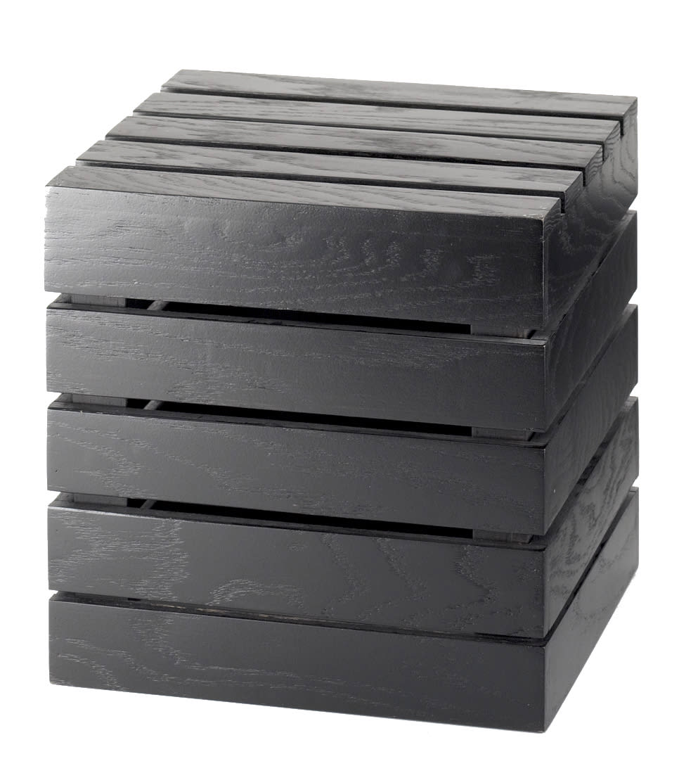 Cal-Mil 1944-12-96 Midnight Square Crate Riser, 12" X 12" X 12"