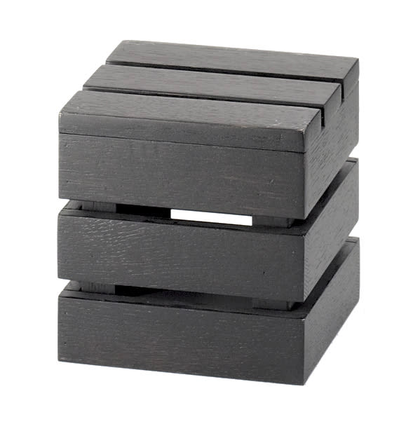 Cal-Mil 1944-6-96 Midnight Bamboo Square Crate Riser, 6" X 6" X 6"