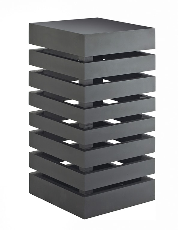 Cal-Mil 3331-96 Midnight Bamboo Square Crate Riser, 9" X 9" X 18"