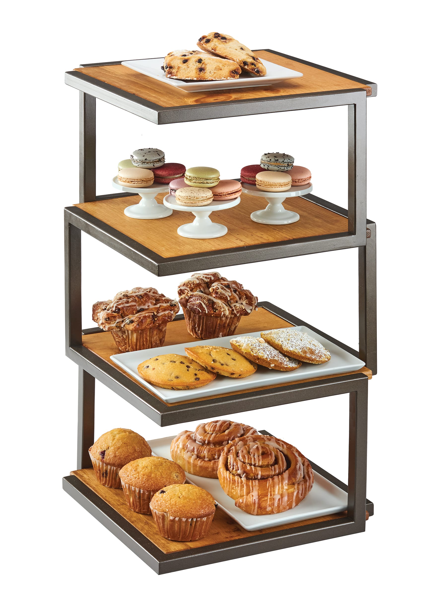 Cal-Mil 3918-84 Sierra 4-Tier Elevation Riser, 13-1/2" X 13-1/2" X 25"
