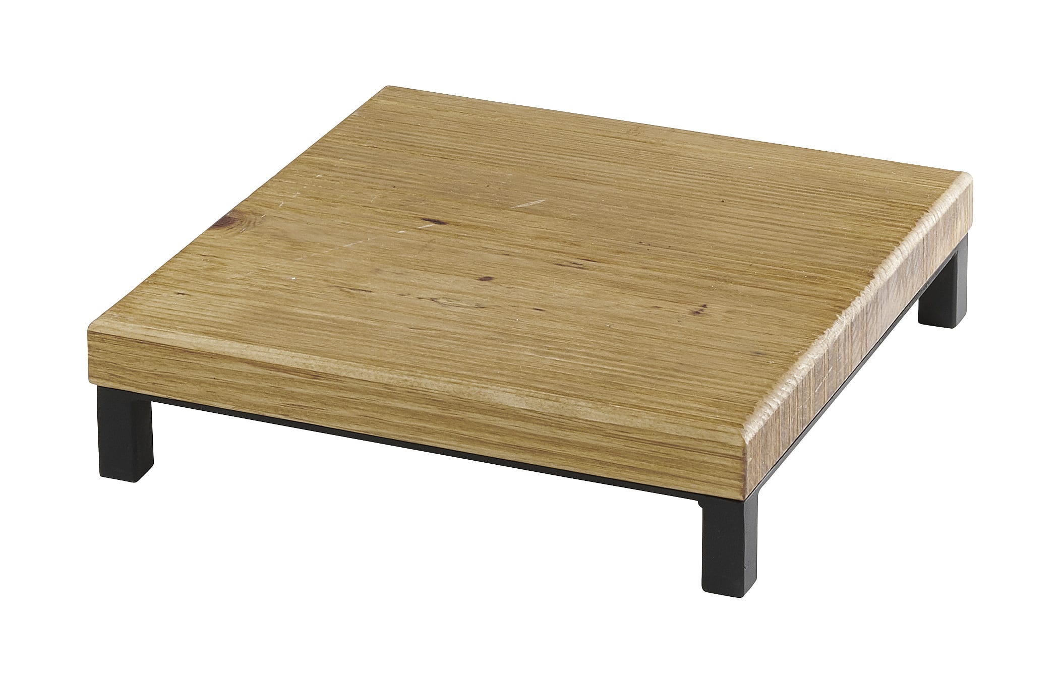 Cal-Mil 22065-3-99 Madera Square Wood Riser, 12" X 12" X 3"