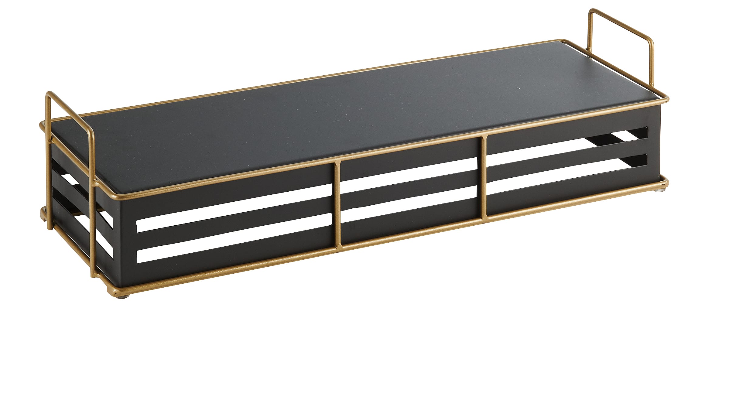 Cal-Mil 22087-5-90 Empire Black Rectangular Riser, 20-1/2" X 7" X 5-1/4"