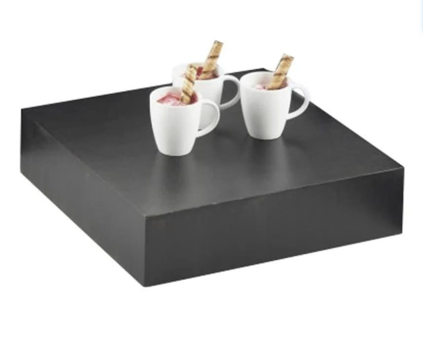 Cal-Mil 432-3-96 Midnight Bamboo Square Riser, 12" X 3"