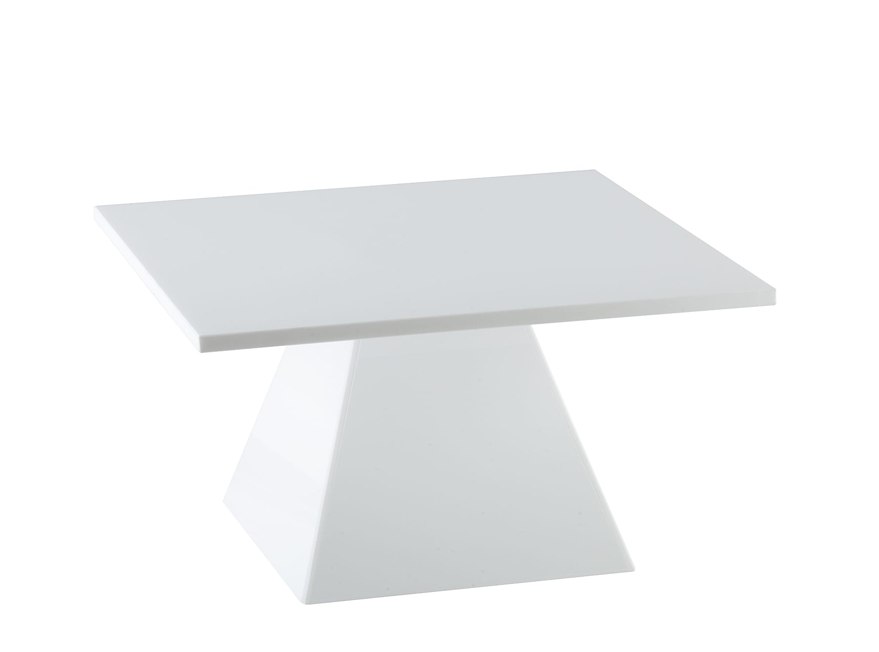 Cal-Mil 1917-2-15 4-1/2" Square White Pedestal Riser