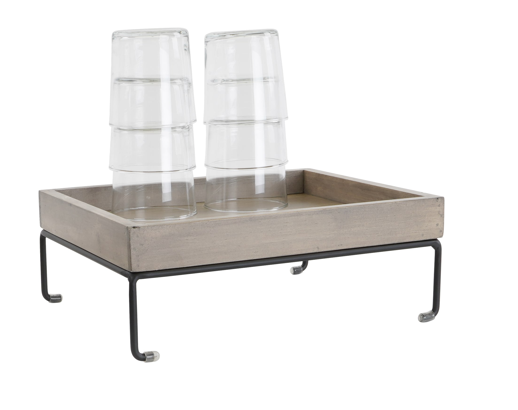 Cal-Mil 22431-4-110 Aspen Wood Display Riser With Removable Metal Base, 10" X 12" X 4-1/2"