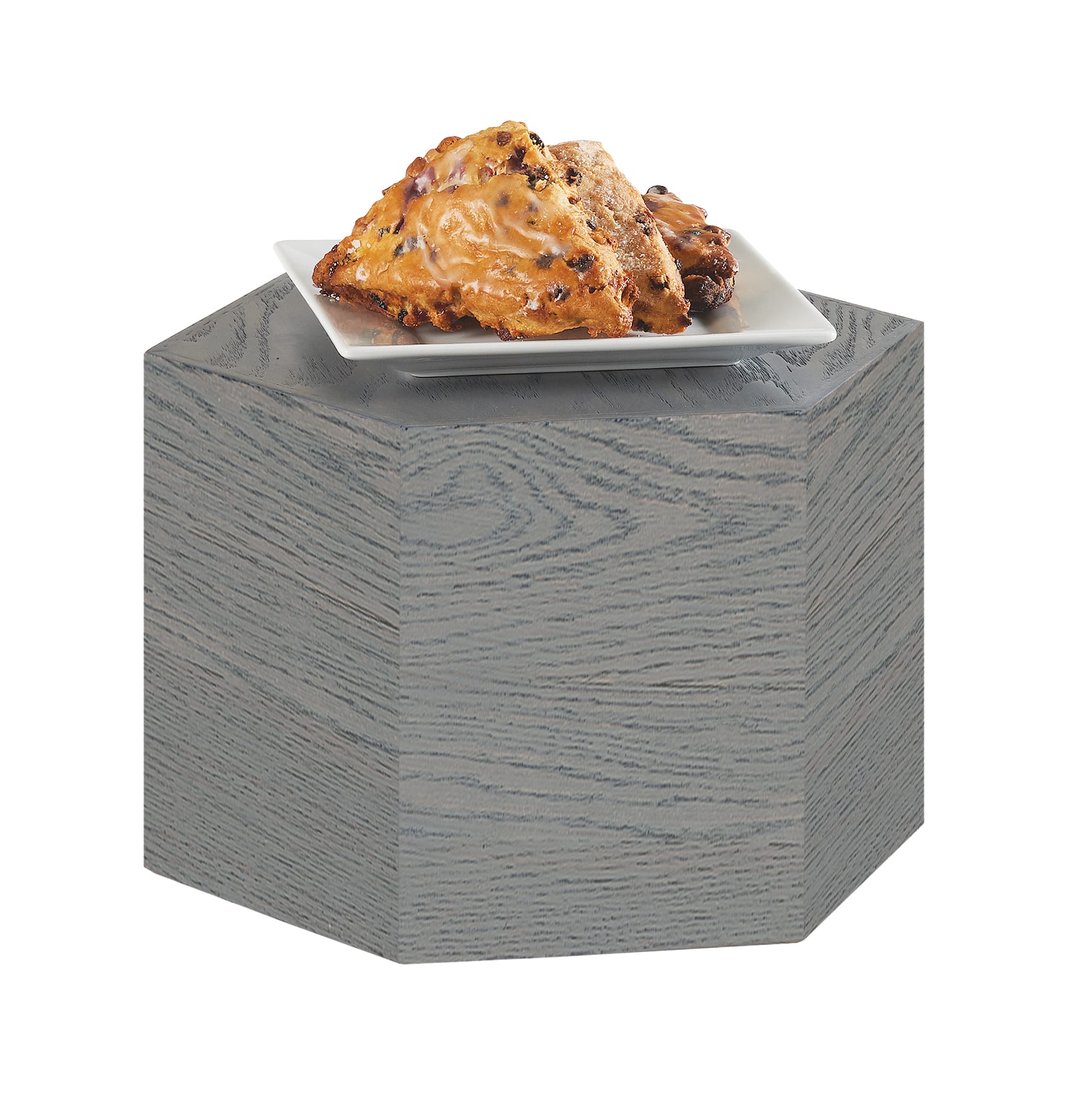 Cal-Mil 435-8-83 Ashwood Hexagon Riser, 12" X 8"