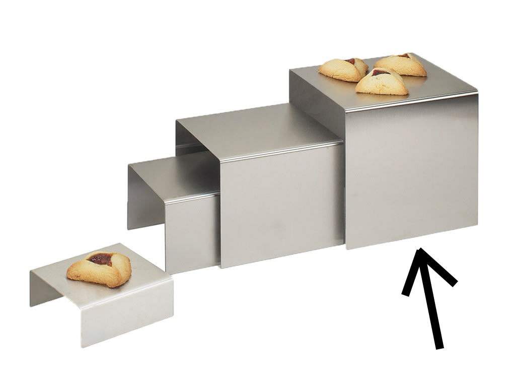 Cal-Mil 239-8 Stainless Steel Riser, 8" X 8" X 8"