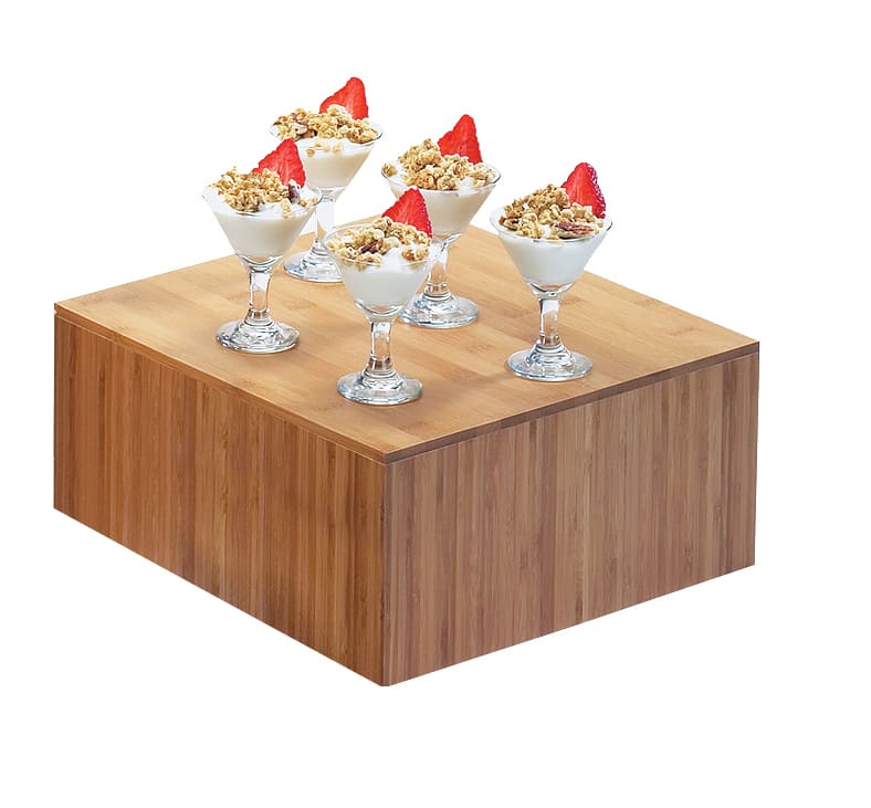Cal-Mil 432-6-60 Bamboo Square Riser, 12" X 6"