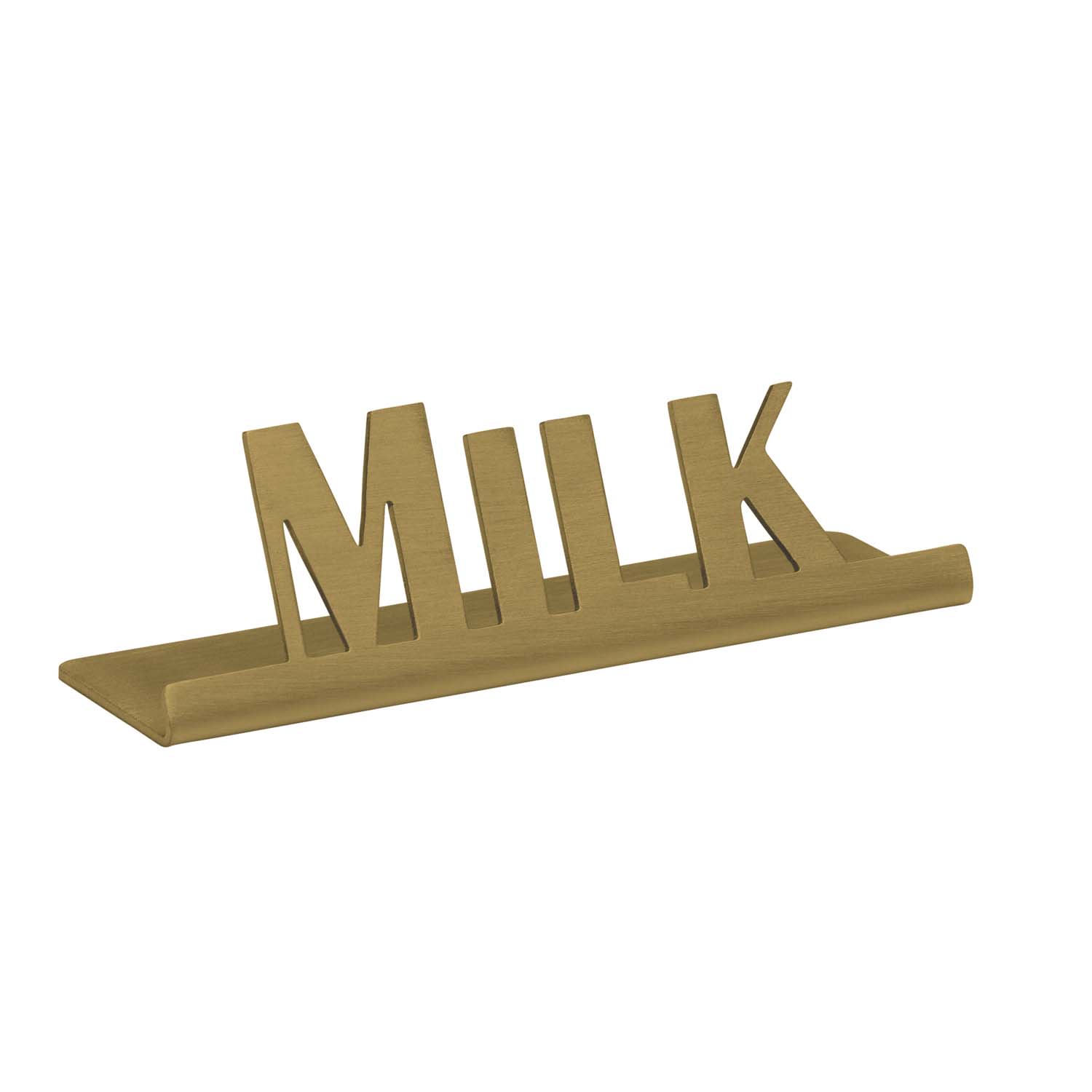 Service Ideas 1C-ST-MILK-SIGN-VG Laser Cut ID Sign, Milk, Vintage Gold