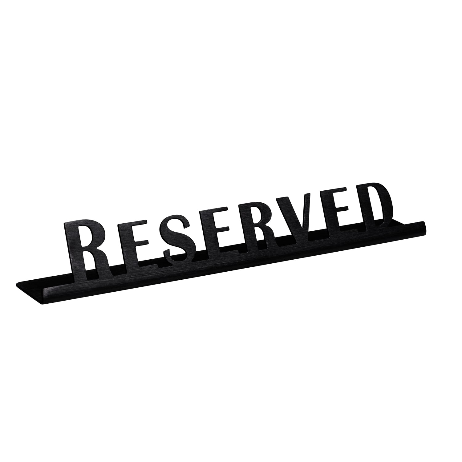 Service Ideas 1C-ST-RESERV-SIGN-BX Laser Cut ID Sign, Reserved, Black Onyx