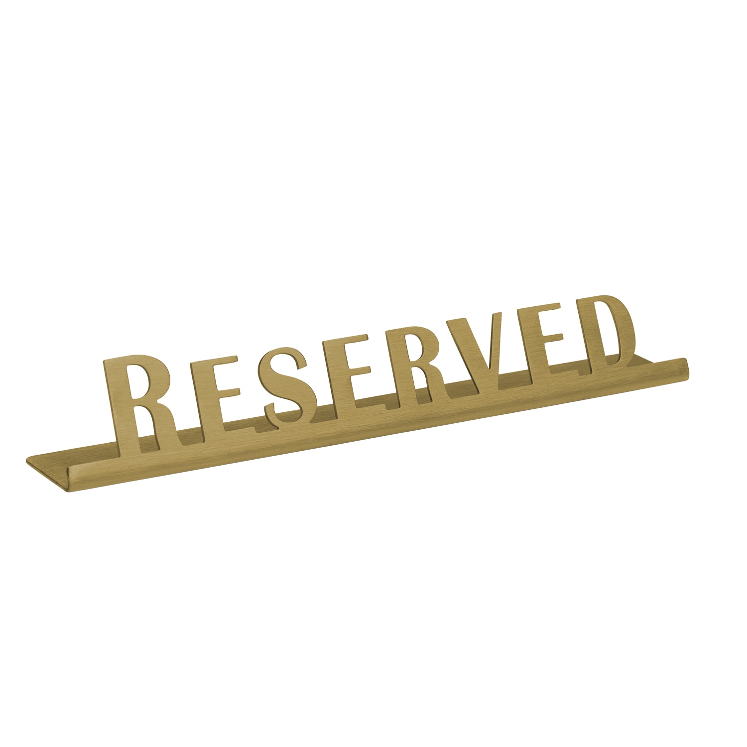 Service Ideas 1C-ST-RESERV-SIGN-VG Laser Cut ID Sign, Reserved, Vintage Gold