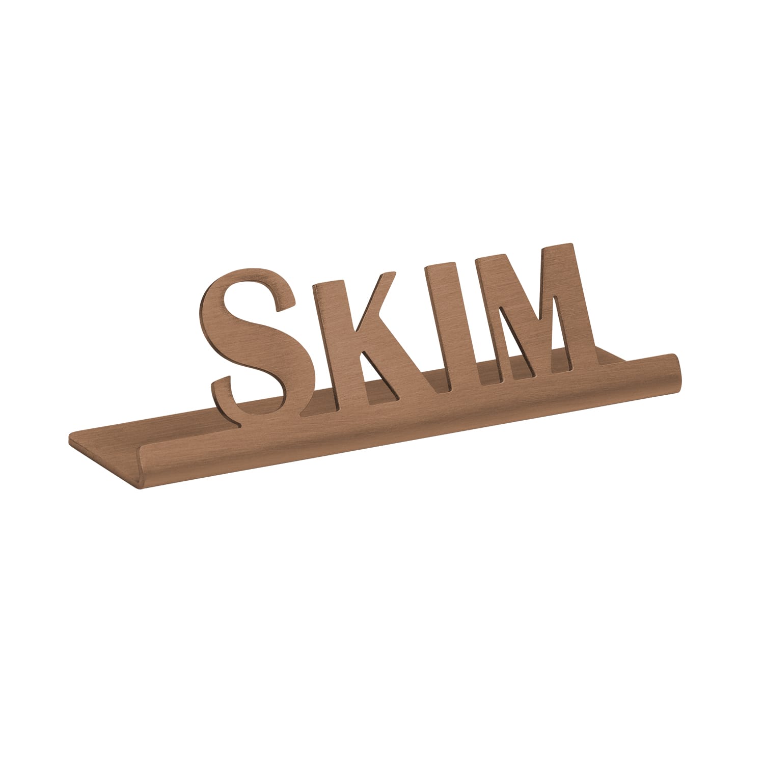 Service Ideas 1C-ST-SKIM-SIGN-RG Laser Cut ID Sign, Skim, Rose Gold