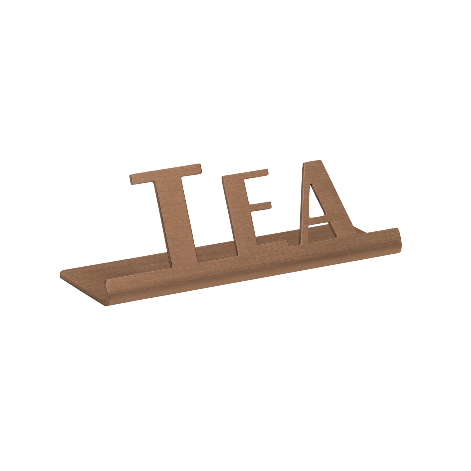 Service Ideas 1C-ST-TEA-SIGN-RG Laser Cut ID Sign, Tea, Rose Gold