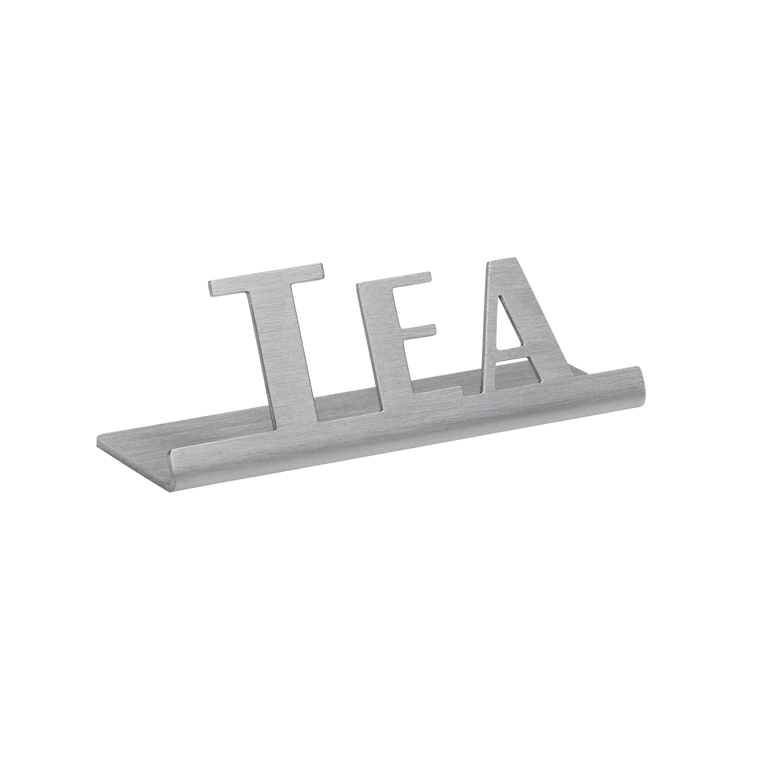 Service Ideas 1C-ST-TEA-SIGN Laser Cut ID Sign, Tea, Brushed Stainless