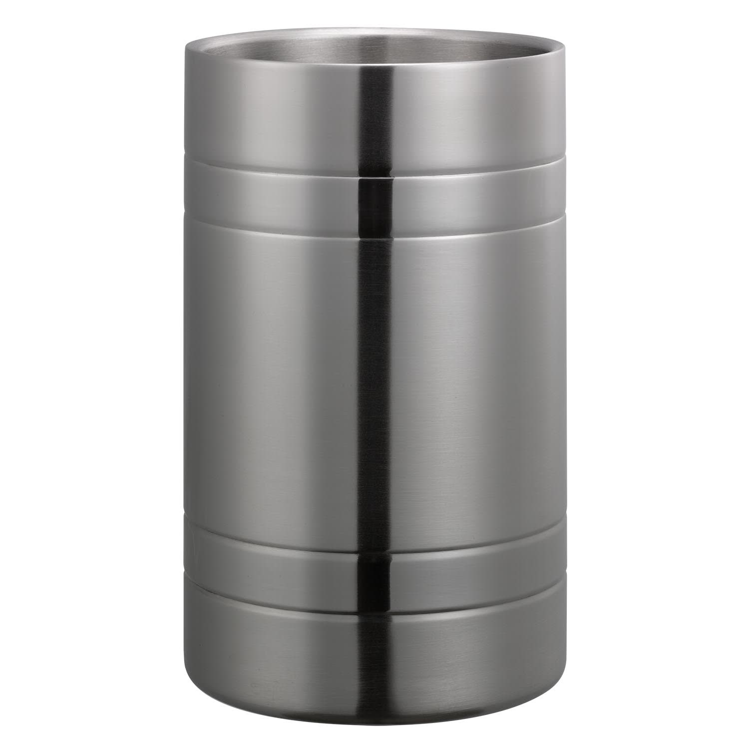 Service Ideas WC2MBBS Wine Chiller, Double Wall, Brushed with Polished Accents