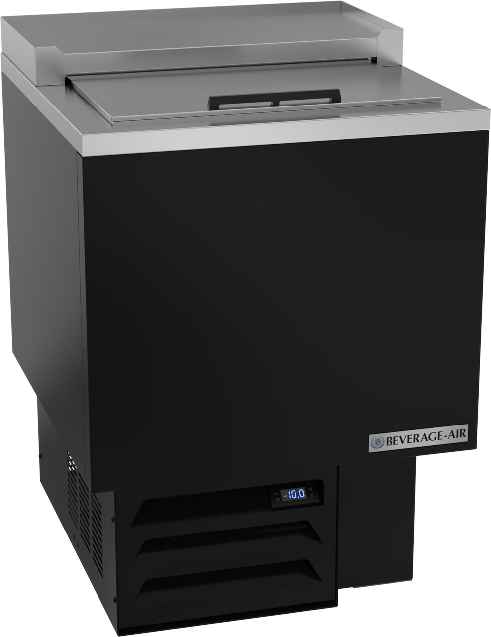 Beverage Air GF24HC-B 24" Black Glass Froster and Plate Chiller