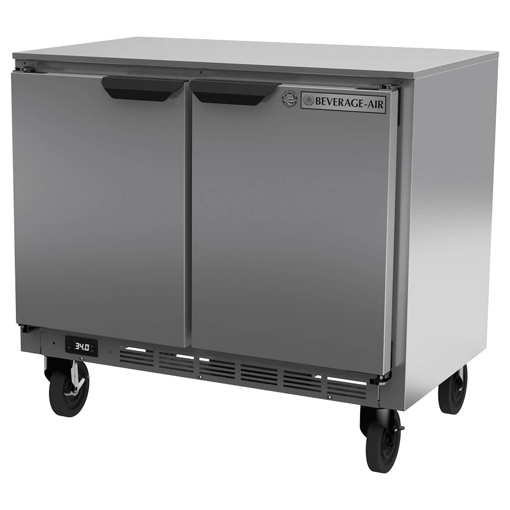 Beverage Air UCR34HC 34" 2-Door Undercounter Refrigerator