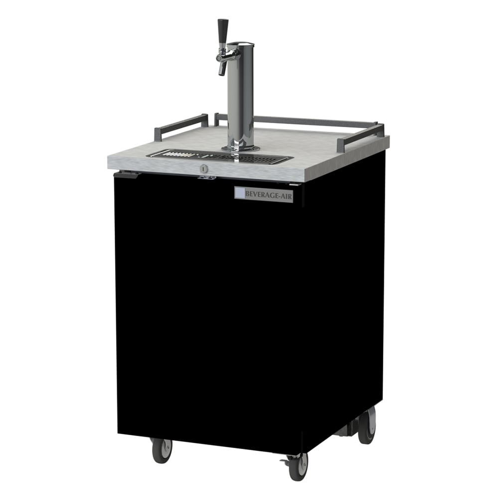 Beverage Air BM23HC-B 24" 1-Door Draft Beer Dispenser with 1 Tower and 1 Tap, 1-Keg Capacity