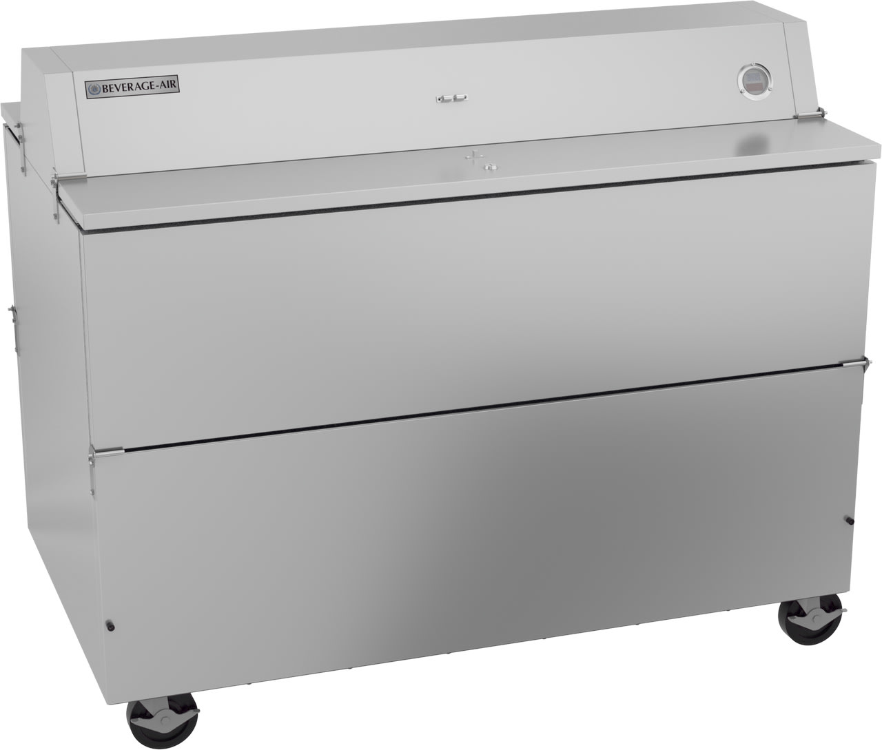 Beverage Air STF58HC-1-S 58" Stainless Steel Dual-Access Forced Air Milk Cooler