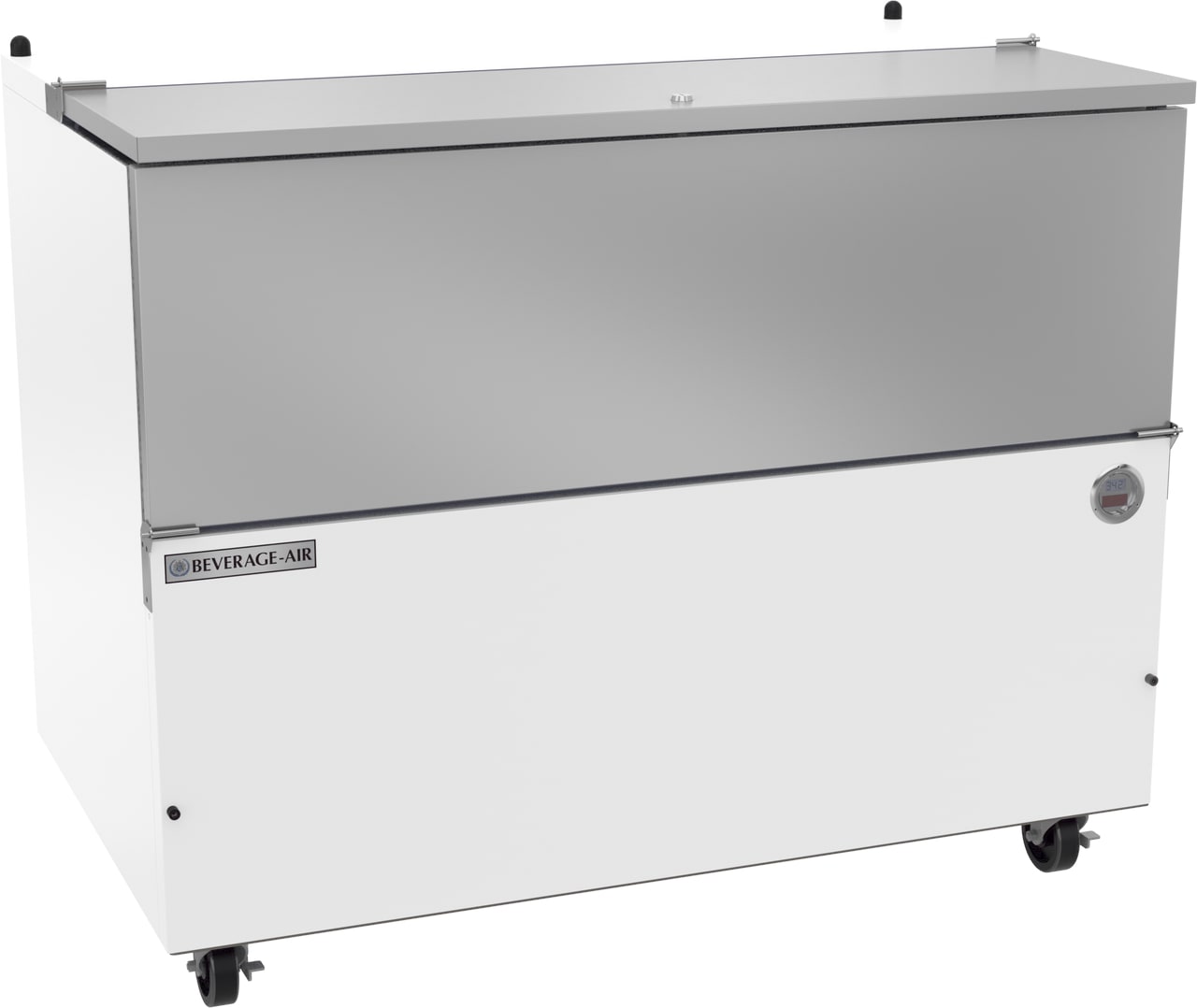 Beverage Air SM49HC-W 49" White Single Access Cold Wall Milk Cooler