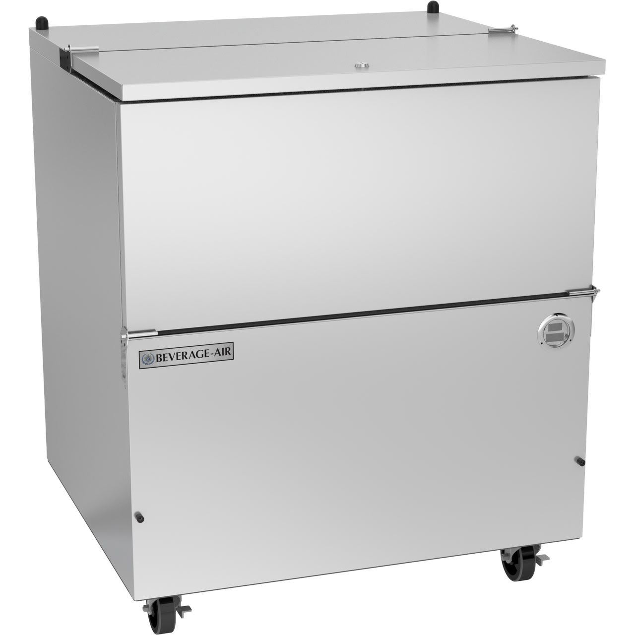 Beverage Air SM34HC-S-105 34" Stainless Steel Single-Access Cold-Wall Milk Cooler w/ Corner Bumpers