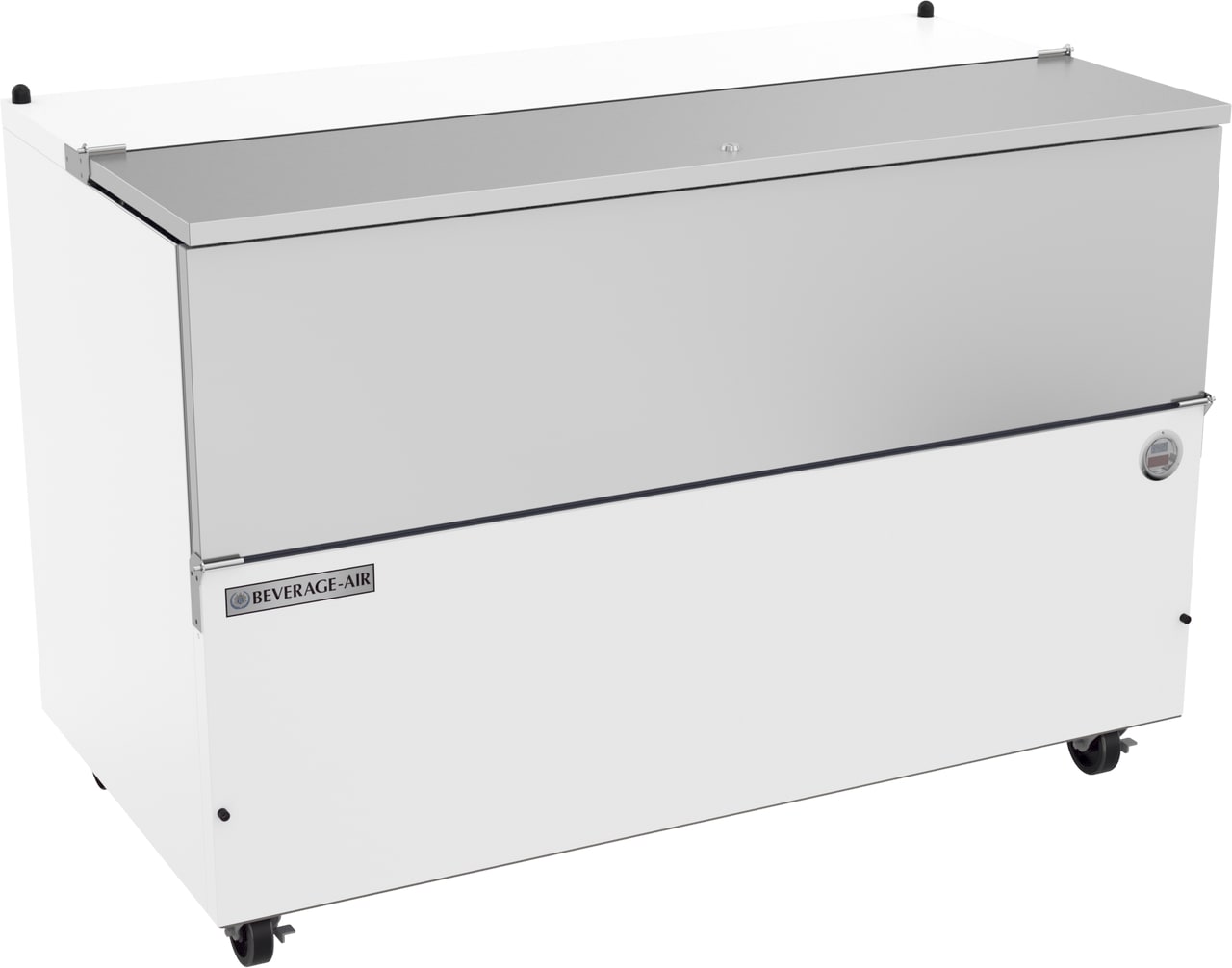 Beverage Air SM58HC-W-02 58" White Single Access Cold Wall Milk Cooler