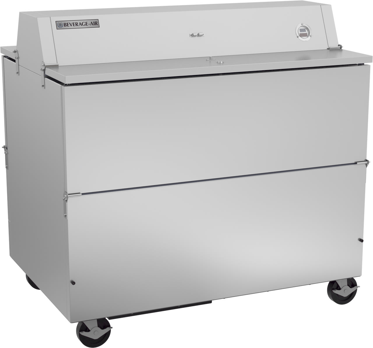 Beverage Air STF49HC-1-S 49" Stainless Steel Dual-Access Forced Air Milk Cooler