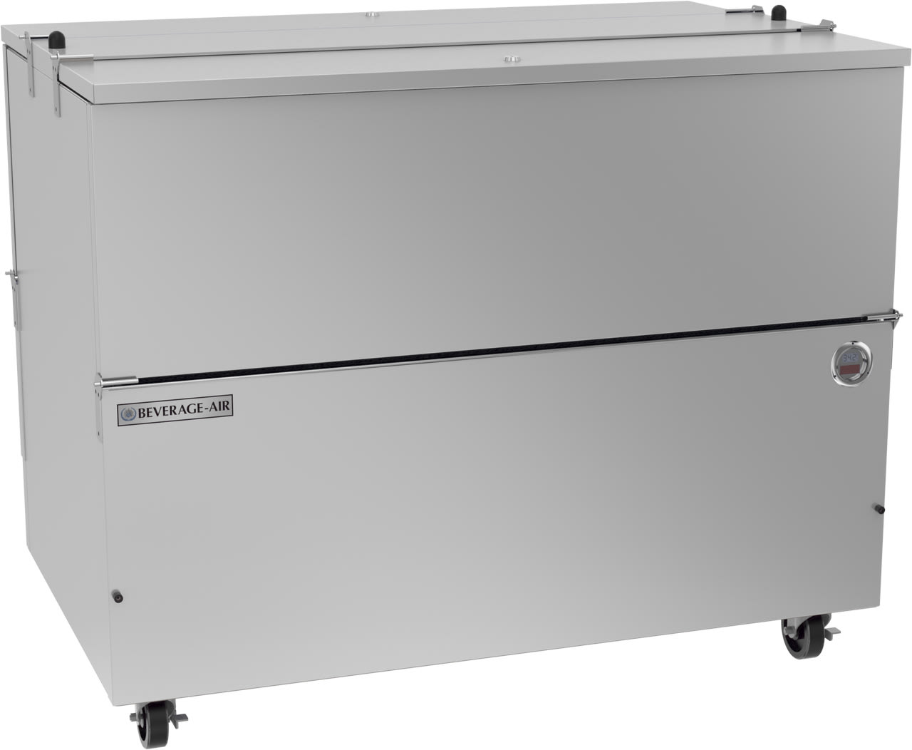 Beverage Air ST49HC-S 49" Stainless Steel Dual-Access Cold Wall Milk Cooler