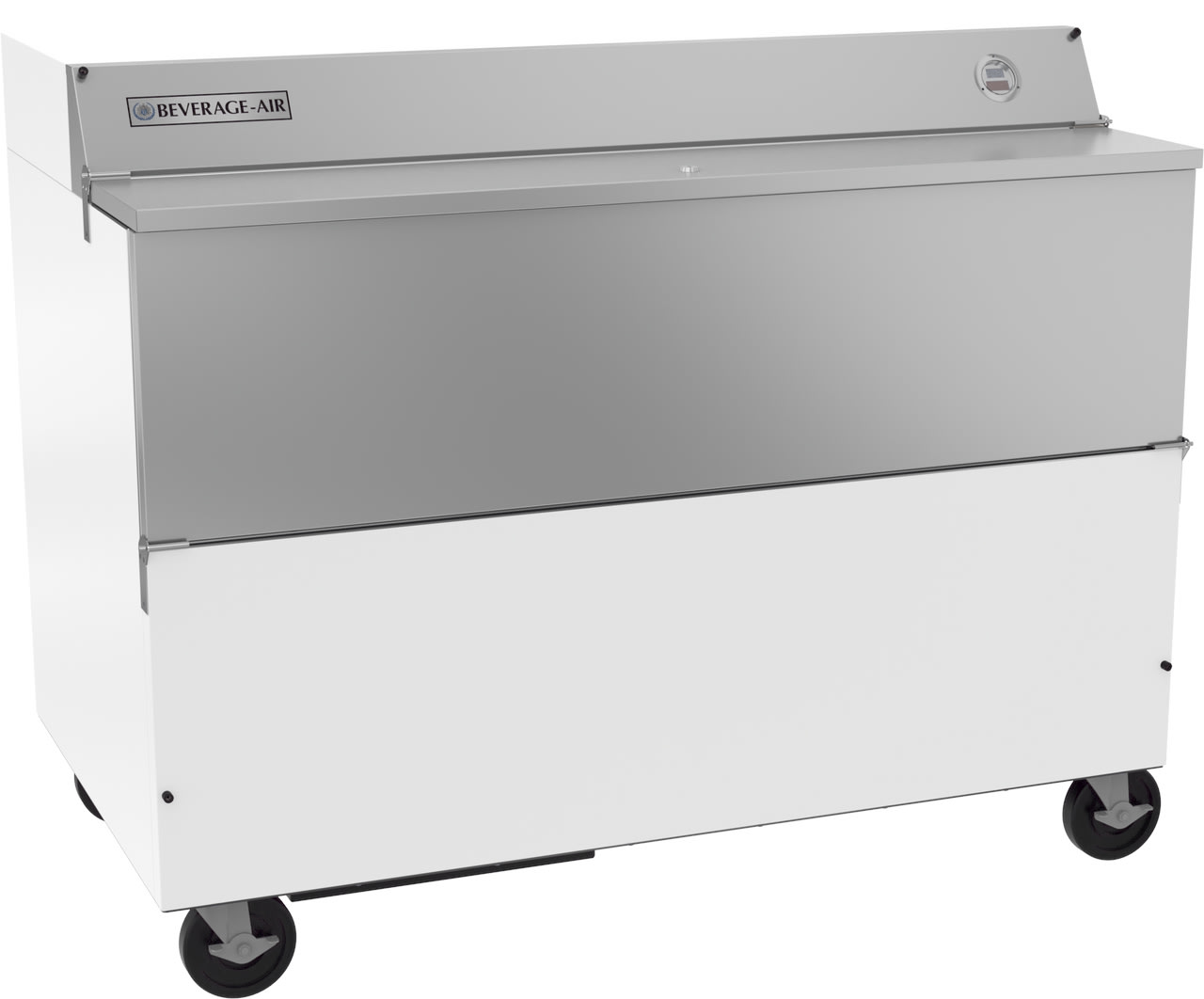 Beverage Air SMF58HC-1-W 58" White Single Access Forced Air Milk Cooler