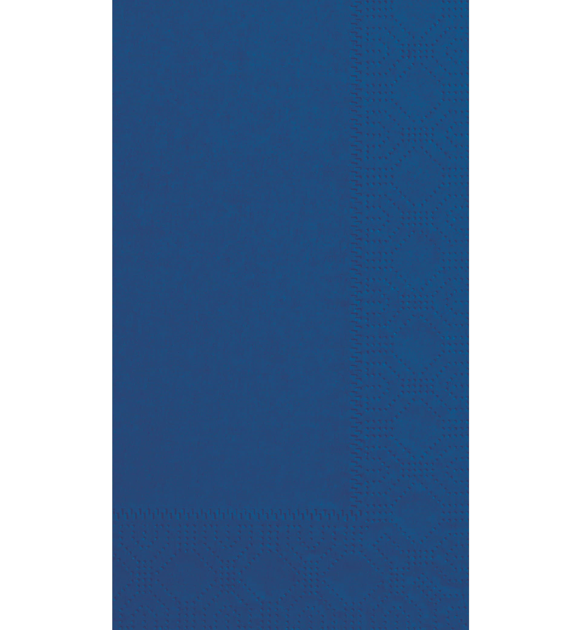 Hoffmaster 180522 Regal Embossed Navy Blue Paper Dinner Napkin, 7.5" x 4.25"