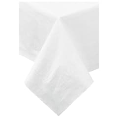 Hoffmaster 210046 Cellutex 54" x 54 Greek Embossed White Tissue/Poly Paper Table Cover