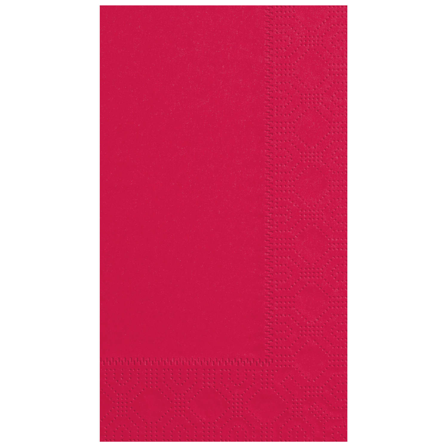 Hoffmaster 180511 Regal Embossed Red Paper Dinner Napkin, 7.5" x 4.25"