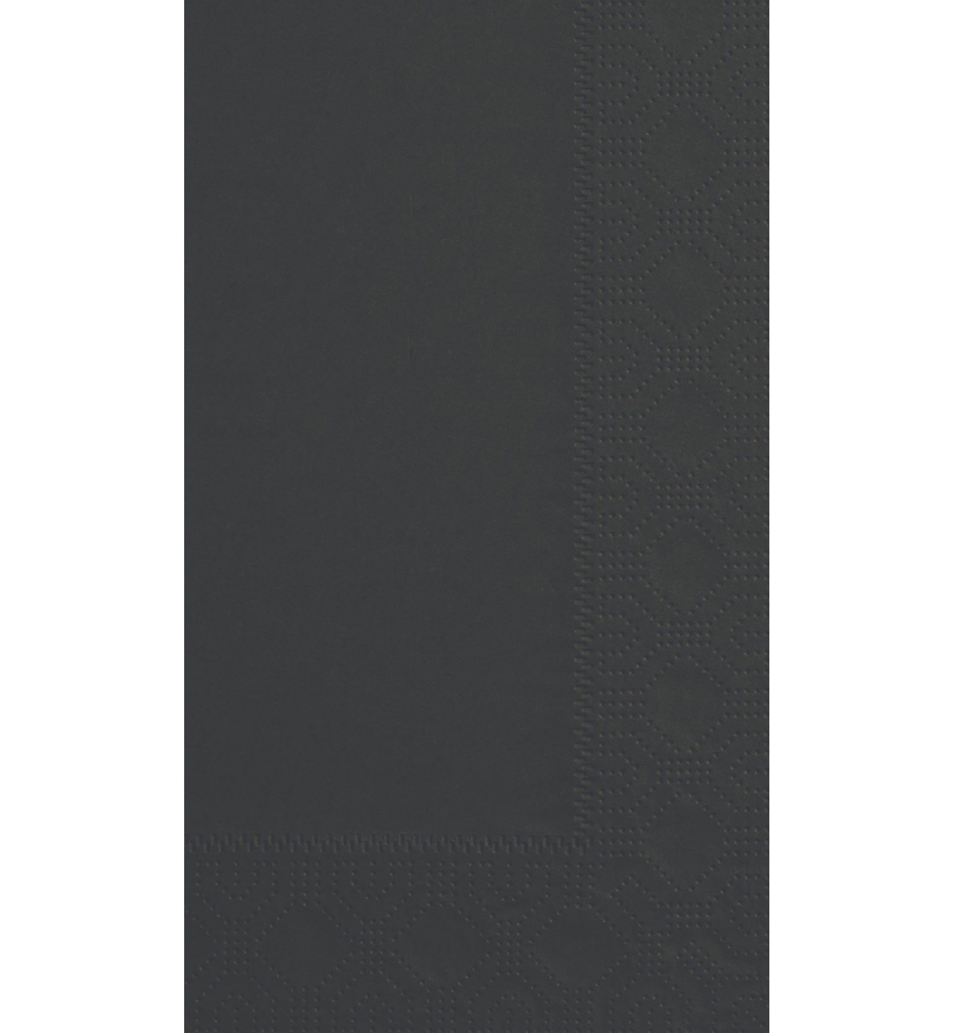 Hoffmaster 180513 Regal Embossed Black Paper Dinner Napkin, 7.5" x 4.25"