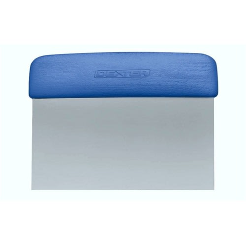 Outlet Dexter Russell P94863H Grill Scraper, 6-3/4" O.L, 6" X 3" Blade, Rectangular with Blue Handle