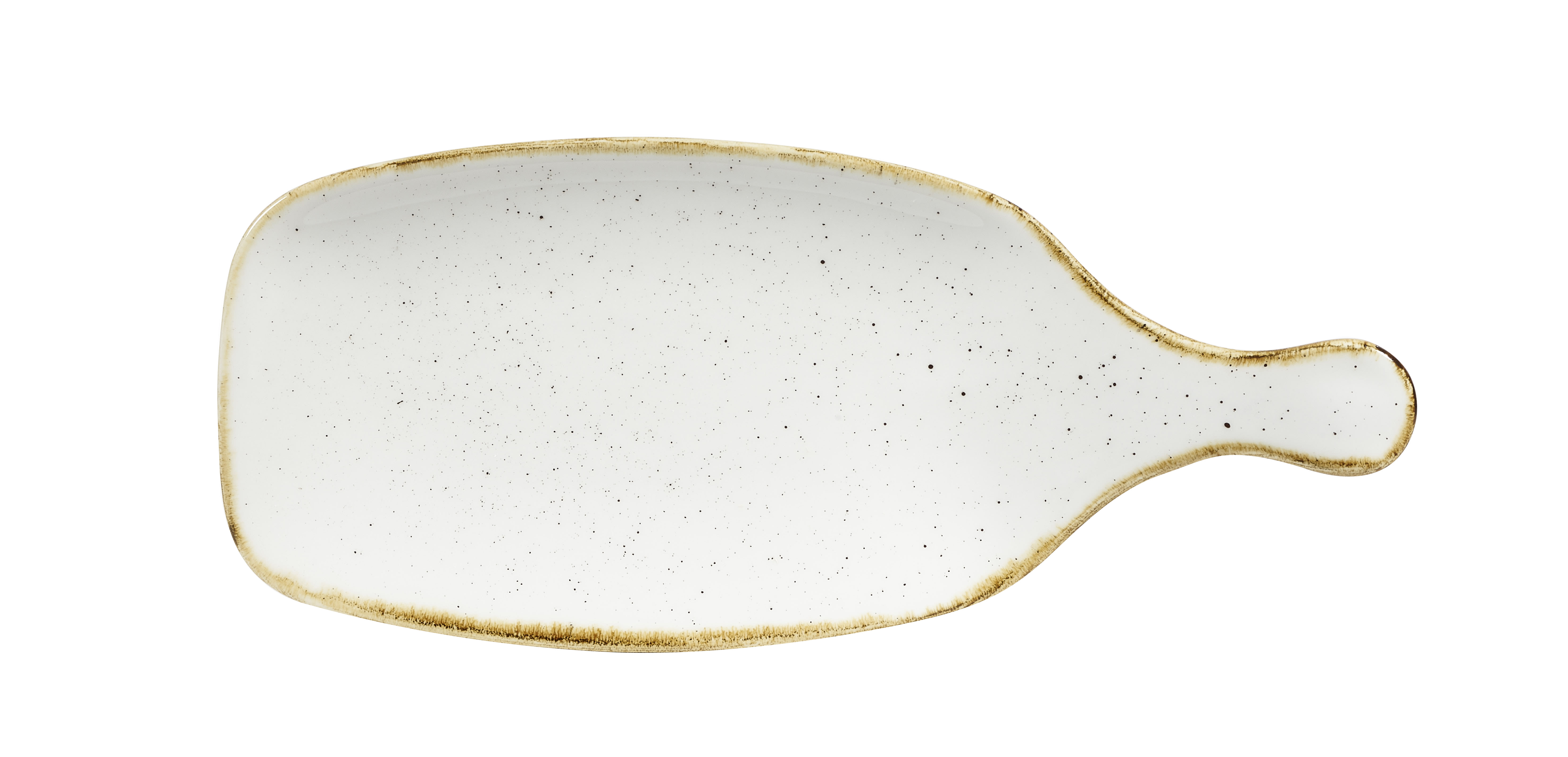 Churchill SWHSPDLH1 Stonecast Barley White  Handled Paddle 11X4 3/4"