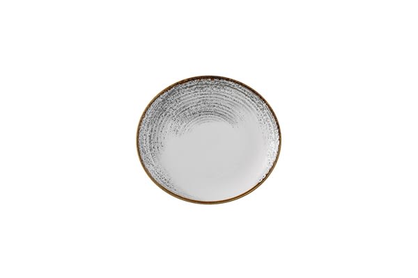 Churchill HAJGEV101 Homespun Accents Jasper Grey Evolve Coupe Plate 10.25"