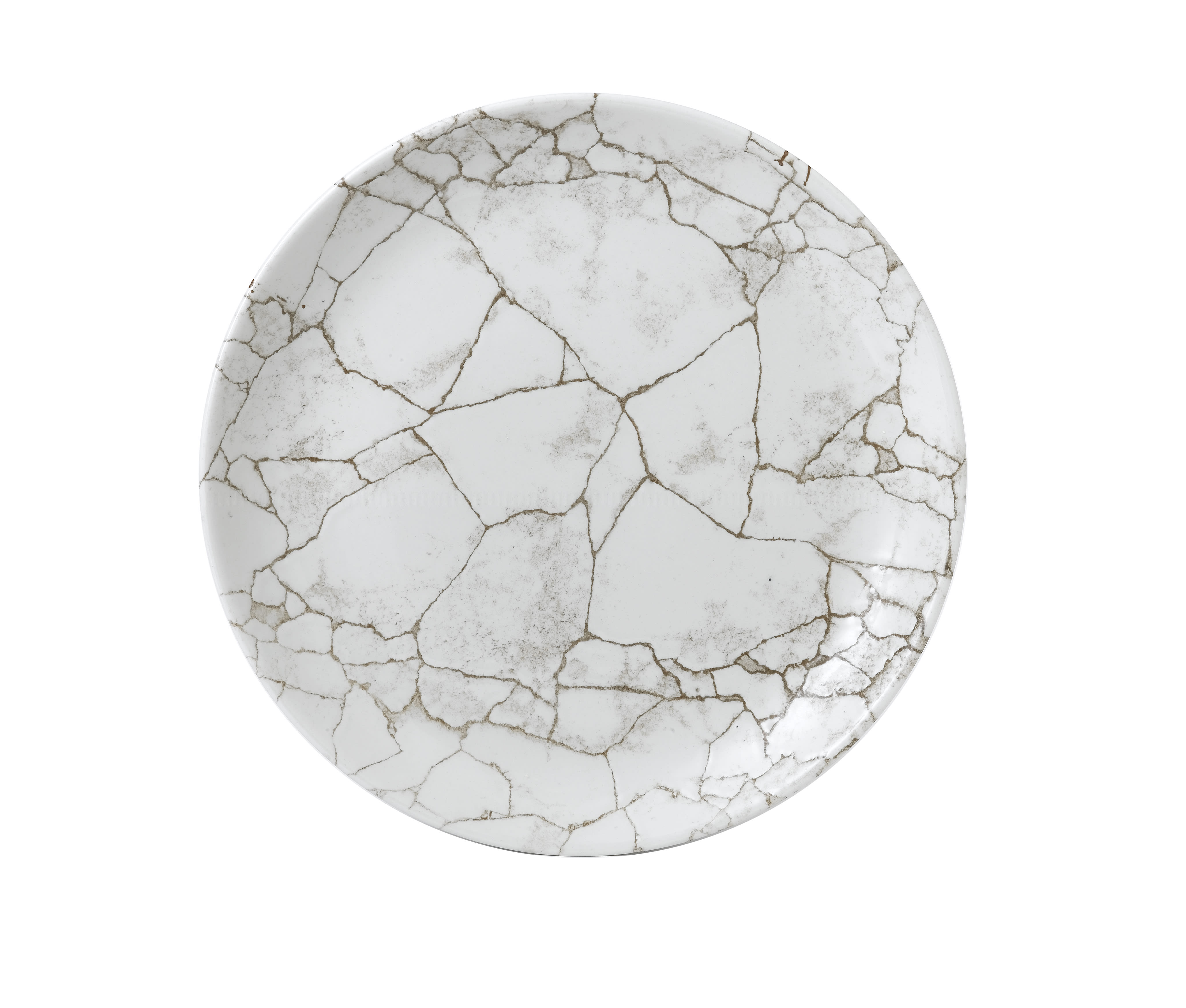 Churchill KTAGEV111 Studio Prints Kintsugi Agate Grey Evolve Coupe Plate 11.25"