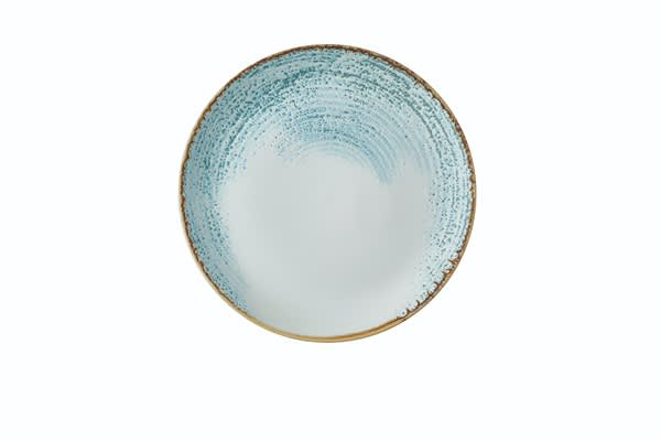 Churchill HAAMEV111 Homespun Accents Aquamarine Evolve Coupe Plate 11.25"