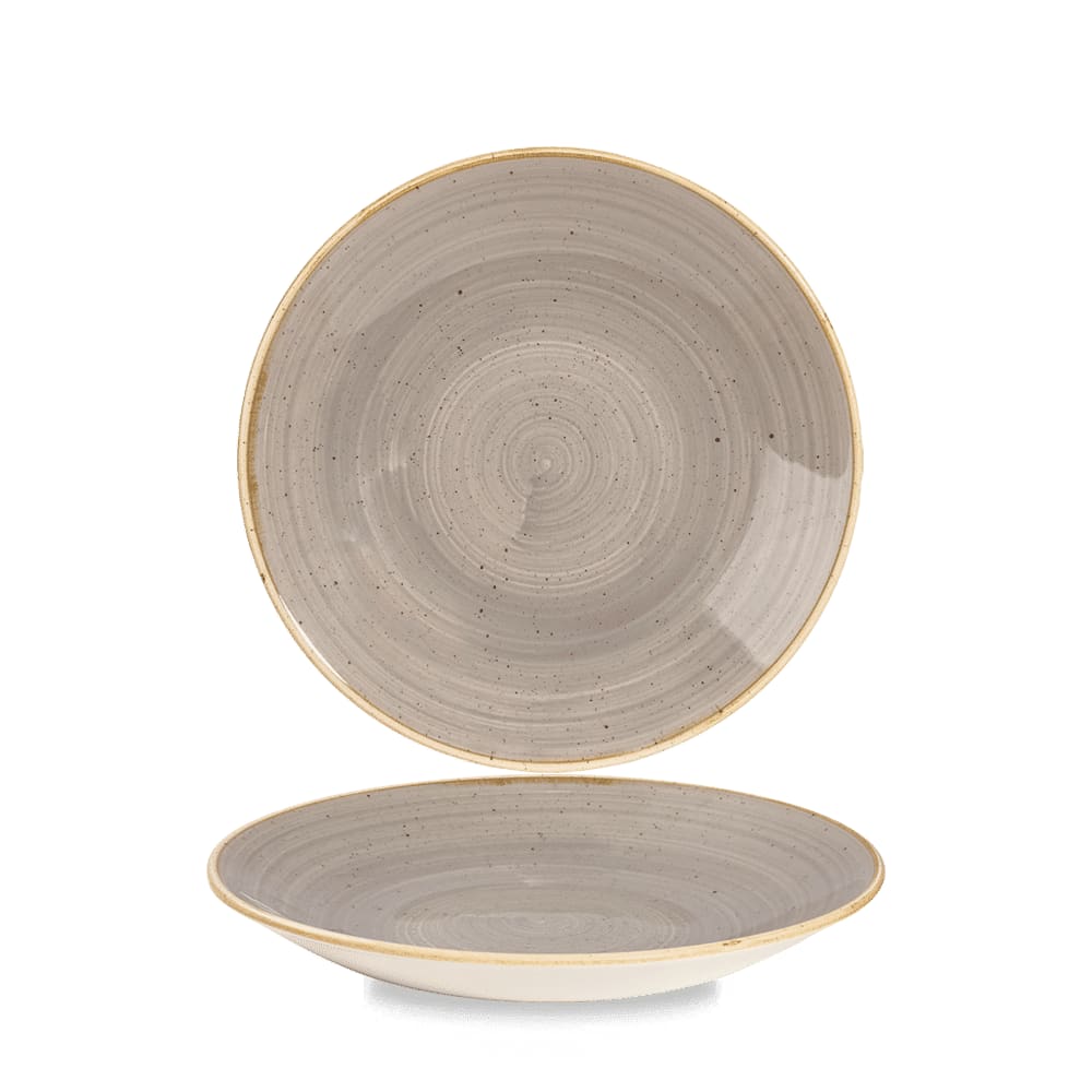 Churchill SPGSPD221 Stonecast Grey Deep Coupe Plate 8 2/3"
