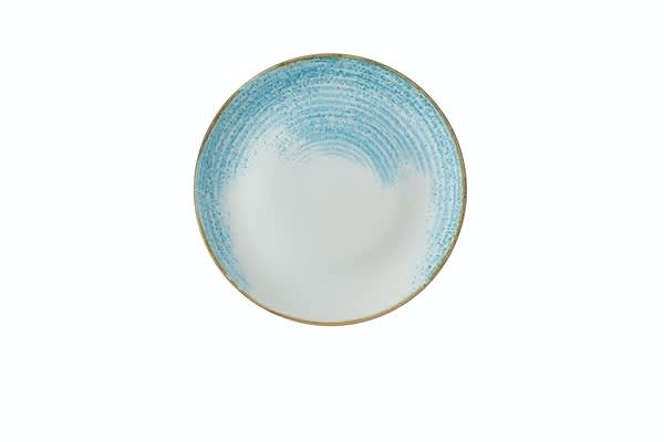 Churchill HAAMEV101 Homespun Accents Aquamarine Evolve Coupe Plate 10.25"