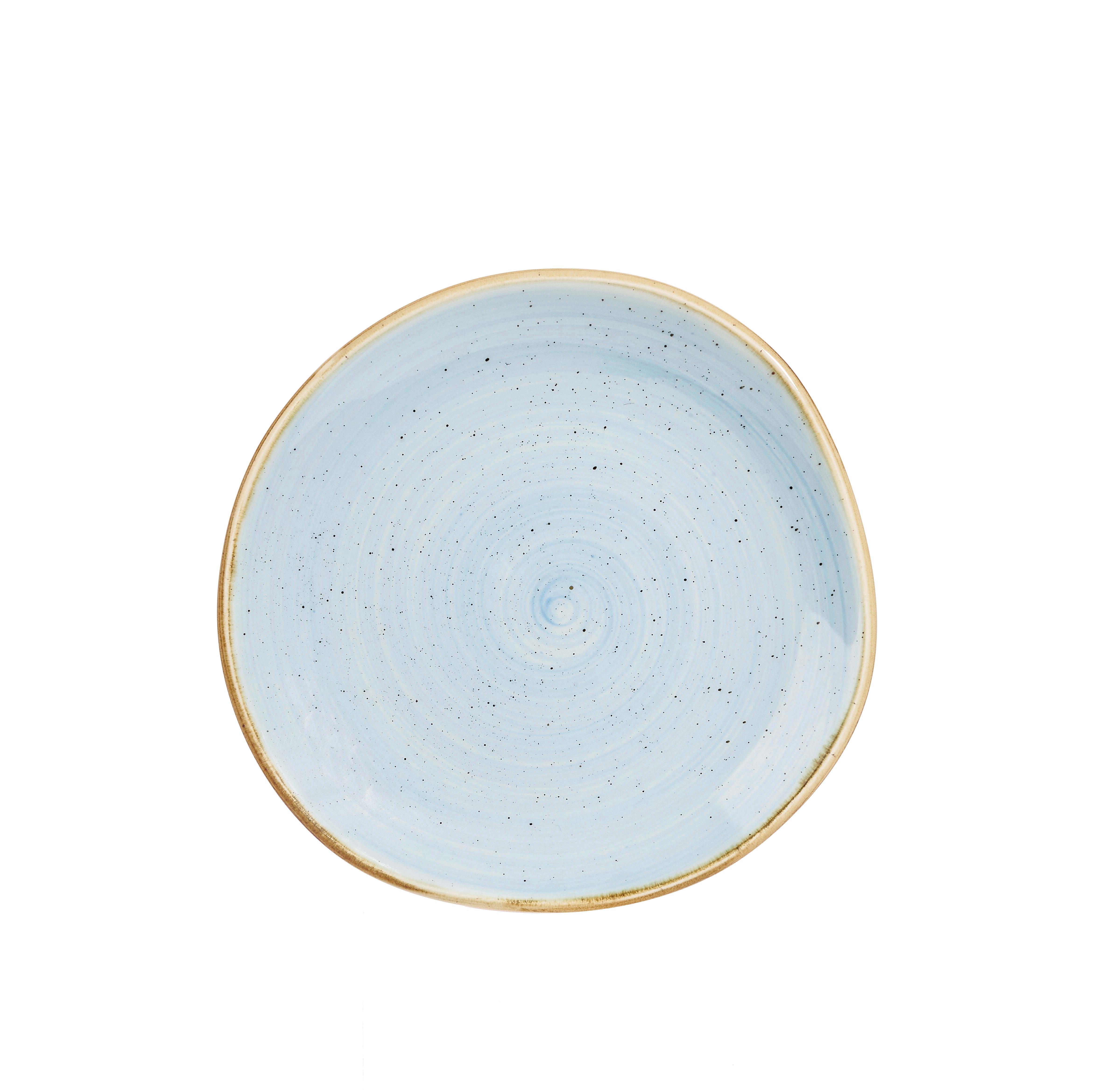 Churchill SDESOG7 1 Stonecast Duck Egg Round Trace Plate 7 1/4"
